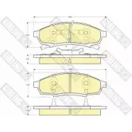 Тормозные колодки дисковые, комплект GIRLING 2293093 24718 6140149 2 4717