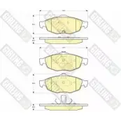 Тормозные колодки дисковые, комплект GIRLING 2 3951 Chrysler Sebring 2 (JR) Кабриолет 2.7 V6 24V 203 л.с. 2001 – 2007 5YB9S 6141252