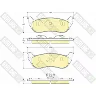 Тормозные колодки дисковые, комплект GIRLING 24382 6141325 243 81 Ford Explorer 3 (U152) 2002 – 2005