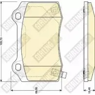 Тормозные колодки дисковые, комплект GIRLING 6141719 P3PPUB 21 381 Dodge Charger 1 (LX) Седан 6.1 SRT8 431 л.с. 2005 – 2010