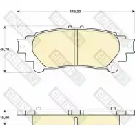 Тормозные колодки дисковые, комплект GIRLING 6141749 249 18 2293138 8VQ89