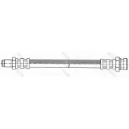 Тормозной шланг GIRLING Mitsubishi Pajero 2 (V3, V2, V4) Внедорожник 2.8 D 140 л.с. 1993 – 1999 9002182 IC9 7T40 3322937470150