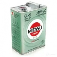 Трансмиссионное масло в мкпп, редуктор минеральное MJ4124 MITASU SAE 85W-90 API GL-5, 4 л MITASU KXJ3 WQ 1439753787 MJ4124