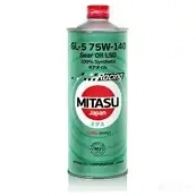 Трансмиссионное масло в мкпп, редуктор синтетическое MJ4141 MITASU SAE 75W-140 API GL-5, API TM-1, API GL-5, API TM-1, 1 л MITASU G6D W4 1439753815 MJ4141