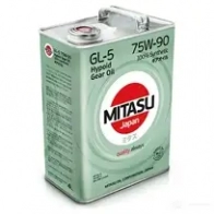 Трансмиссионное масло в мкпп, редуктор MJ4114 MITASU SAE 75W-90 API GL-5, API TM-1, API GL-5, API TM-1, 4 л MITASU 1439753821 LA 8QX MJ4114