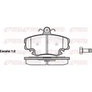 Тормозные колодки дисковые, комплект KAWE B PM0141.20 Renault Symbol (LU) 2 Седан 1.2 16V (LU2V) 75 л.с. 2008 – 2024 0141 20 D1146-8256