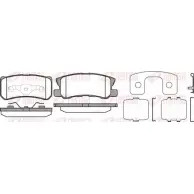 Тормозные колодки дисковые, комплект KAWE D1343-7743 0803 12 BPM080 3.12 Dodge Caliber 1 (PM, MK) Кроссовер 2.4 Turbo 295 л.с. 2007 – 2025