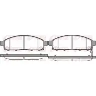 Тормозные колодки дисковые, комплект KAWE CMG6I7 1242 00 PCA12 4200 Mitsubishi L200 4 (KB4T) Пикап 2.5 DI D 4WD (KB4T) 136 л.с. 2005 – 2015