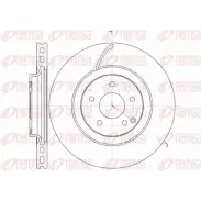 Тормозной диск KAWE DCA61525 10 Mercedes C-Class (S203) 2 Универсал 3.0 C 320 CDI (2020) 224 л.с. 2005 – 2007 ZS4MB 61525 10