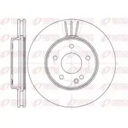 Тормозной диск KAWE Mercedes C-Class (S202) 1 Универсал 2.5 C 250 T Turbo D (2088) 150 л.с. 1996 – 2001 6495 10 BDM6314 .20 DCA649510