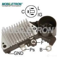 Щетки генератора MOBILETRON B 6PUY6M 3884781 VR-H2005-6H