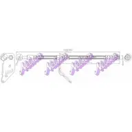 Тормозной шланг KAWE H4832Q 2334265 LS MTT