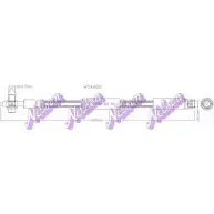 Тормозной шланг KAWE G53 U2PO 2334547 H5448Q