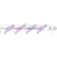 Тормозной шланг KAWE H5761 2334756 MX6X 45