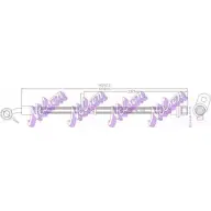 Тормозной шланг KAWE H5923 M SMWILQ Acura TSX 1 (CL) 2003 – 2008