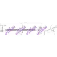 Тормозной шланг KAWE 42G N4W 2334974 H6032Q