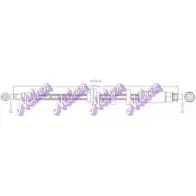 Тормозной шланг KAWE 2334984 RE86 N H6064