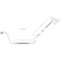 Тормозной шланг KAWE 2335245 H6592 EN B31