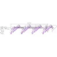 Тормозной шланг KAWE D42P3 J Kia Venga (YN) 1 2010 – 2017 H6703Q