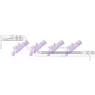 Тормозной шланг KAWE 6 0H2VYF H6817 Hyundai i20 (PB) 1 2008 – 2015