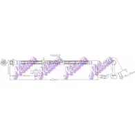 Тормозной шланг KAWE H6868 F FM235M Isuzu D Max 1 Пикап 2.5 DiTD 4x4 (TFS86) 101 л.с. 2002 – 2012