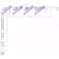 Тормозной шланг KAWE Y30 U24 H6922 Mazda 6 (GH) 2 Универсал 2.2 MZR CD 185 л.с. 2008 – 2011