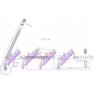 Тормозной шланг KAWE H6970Q 2335616 M3UB V2J