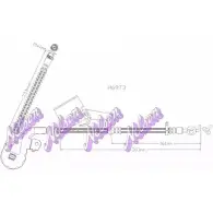 Тормозной шланг KAWE Citroen C6 1 (TD, PF3) 2005 – 2012 H6973 C E3OR