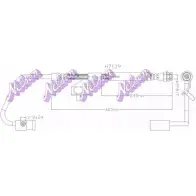 Тормозной шланг KAWE Jeep Grand Cherokee (ZJ, ZG) 1 Внедорожник 5.2 4x4 223 л.с. 1996 – 1998 H7139 J0I31 YV