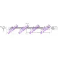 Тормозной шланг KAWE Toyota Camry (XV50) 5 Седан 3.5 (GSV50) 249 л.с. 2012 – 2025 H7194 24M 13J8