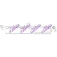Тормозной шланг KAWE H7431 Honda Civic 9 (FK) Хэтчбек 2.2 i DTEC (FK3) 150 л.с. 2012 – 2025 K X7KH