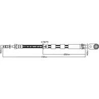 Тормозной шланг KAWE IPLN L Ford Fiesta 6 (CB1, CCN) Хэтчбек 1.6 ST 182 л.с. 2013 – 2025 H7875