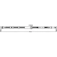 Тормозной шланг KAWE JW M6Y H7878 Audi A7 (4GA, F) 1 Спортбек 2.8 Fsi Quattro 204 л.с. 2010 – 2015