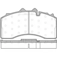 Тормозные колодки дисковые, комплект KAWE 29228 JCA1416.80 2336794 1 416.80
