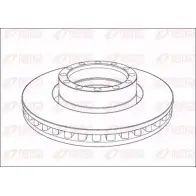 Тормозной диск KAWE 10 15.20 2337267 NCA1015.20 NCA101520