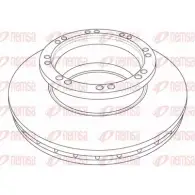 Тормозной диск KAWE 1215.2 0 2337410 NCA121520 NCA1215.20