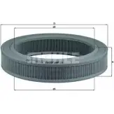 Воздушный фильтр MAHLE ORIGINAL LX 113 2356812 771 44116 F15IT