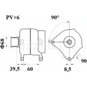 Генератор MAHLE ORIGINAL 11203079 MG 254 11.203.079 2358222