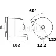 Генератор MAHLE ORIGINAL 11.203.235 11203235 2358263 MG 298