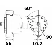 Генератор MAHLE ORIGINAL MG 458 2358402 11.209.413 11209413