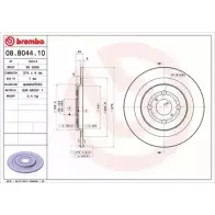 Тормозной диск BRECO J0SSMU I BS 6006 R9N85BO 2360698