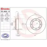 Тормозной диск BRECO TXA5CZ BS 6014 V8A OAW 2360703