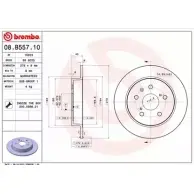 Тормозной диск BRECO FIV 9R0X 2360711 V48C1 BS 6025