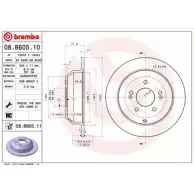 Тормозной диск BRECO L5ZK3 U2 2360721 B8UR6 BS 6035