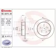 Тормозной диск BRECO BS 6039 59B7NP1 2360725 X KL3SC