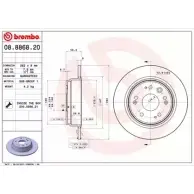 Тормозной диск BRECO BS 6047 U 8TAD 4RHOMIY 2360733