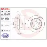 Тормозной диск BRECO BS 6057 SOM2O 9 K1ZX 2360742