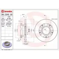 Тормозной диск BRECO BS 6082 5D 5VWN ST033JV 2360762