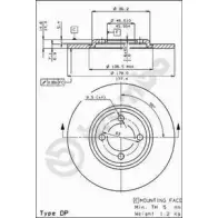 Тормозной диск BRECO BS 7110 2360808 I BSM4 UFP1SY4