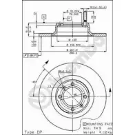 Тормозной диск BRECO BEA AG BT7WJ BS 7156 2360823
